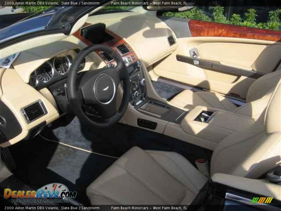 2009 Aston Martin DB9 Volante Slate Blue / Sandstorm Photo #7