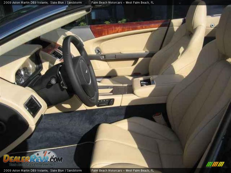 2009 Aston Martin DB9 Volante Slate Blue / Sandstorm Photo #9