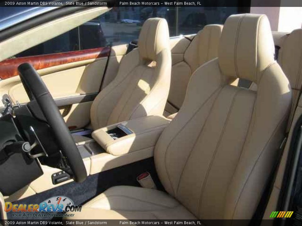 2009 Aston Martin DB9 Volante Slate Blue / Sandstorm Photo #10