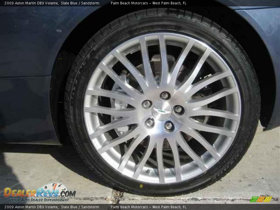 2009 Aston Martin DB9 Volante Slate Blue / Sandstorm Photo #11