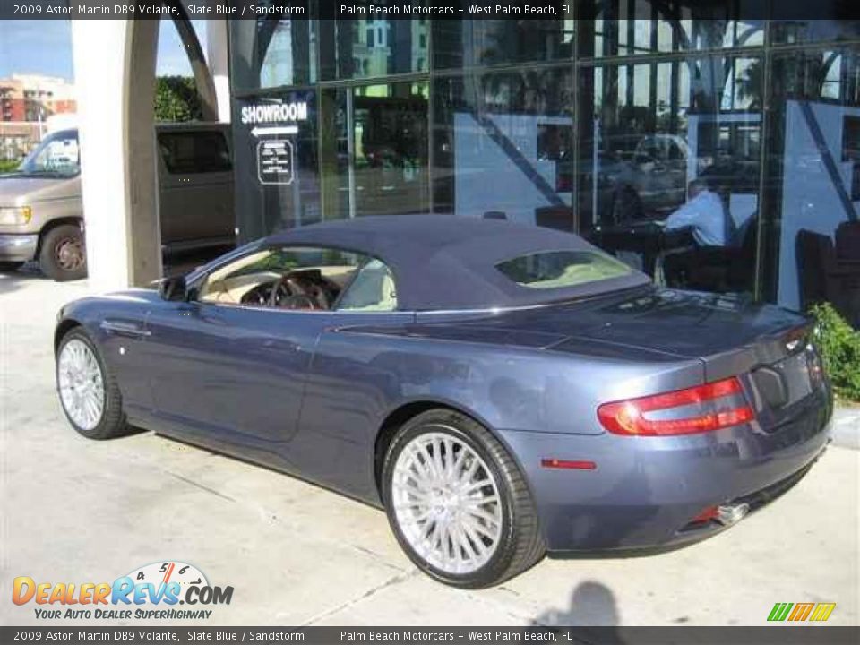 2009 Aston Martin DB9 Volante Slate Blue / Sandstorm Photo #14