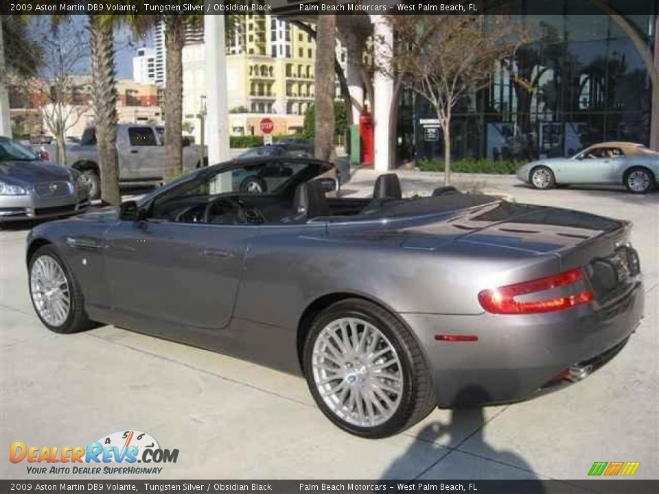 2009 Aston Martin DB9 Volante Tungsten Silver / Obsidian Black Photo #4