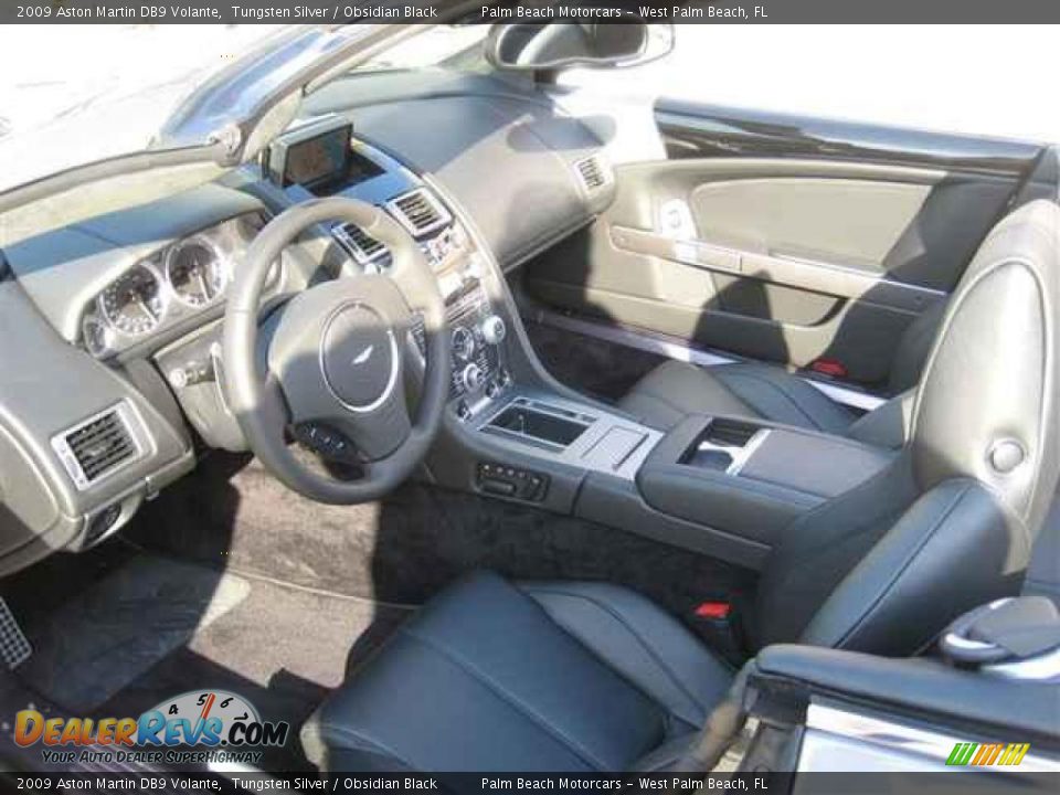 2009 Aston Martin DB9 Volante Tungsten Silver / Obsidian Black Photo #7