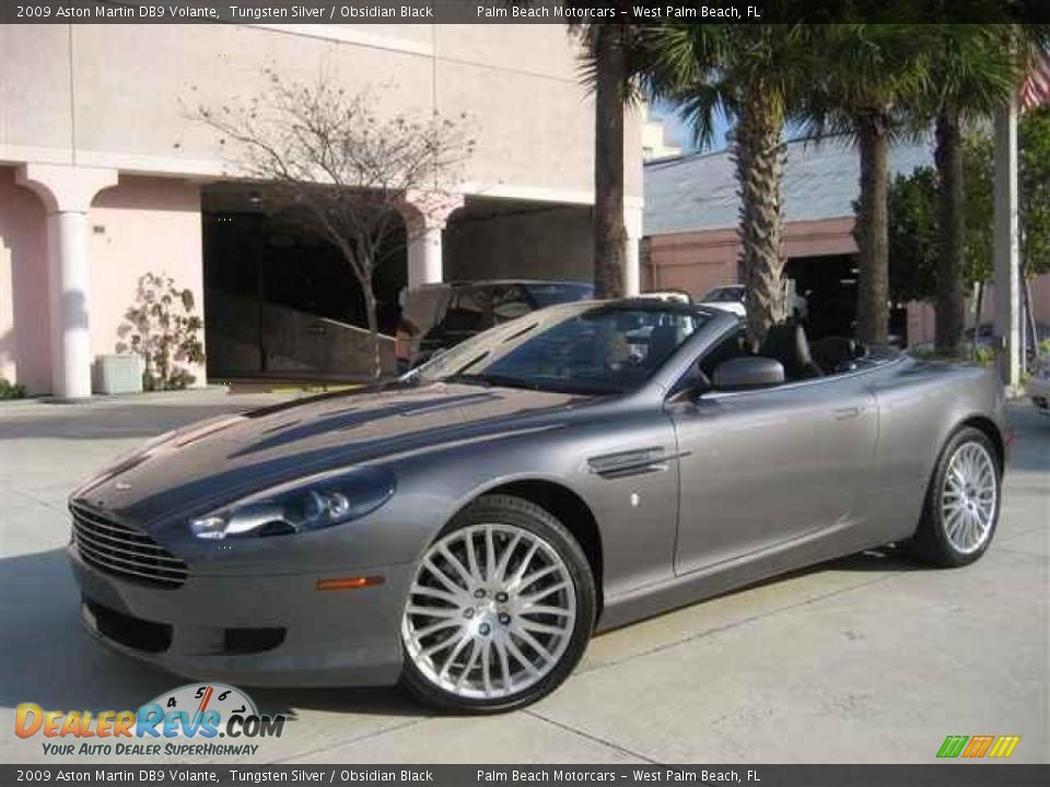 2009 Aston Martin DB9 Volante Tungsten Silver / Obsidian Black Photo #11