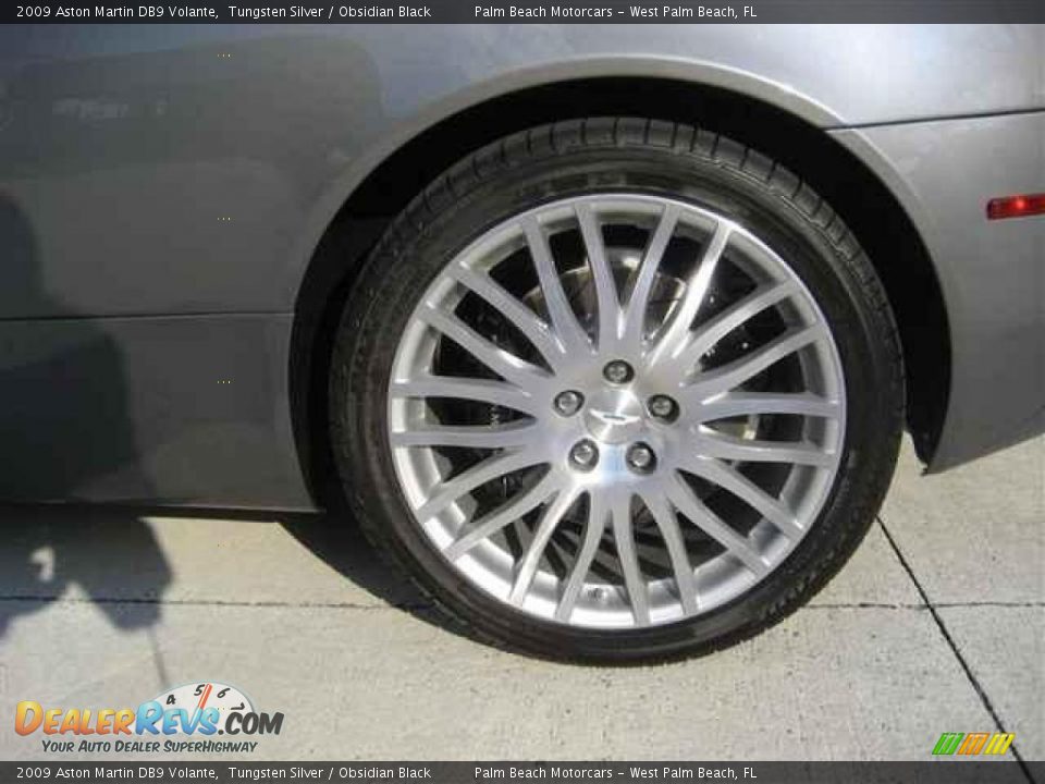 2009 Aston Martin DB9 Volante Tungsten Silver / Obsidian Black Photo #12