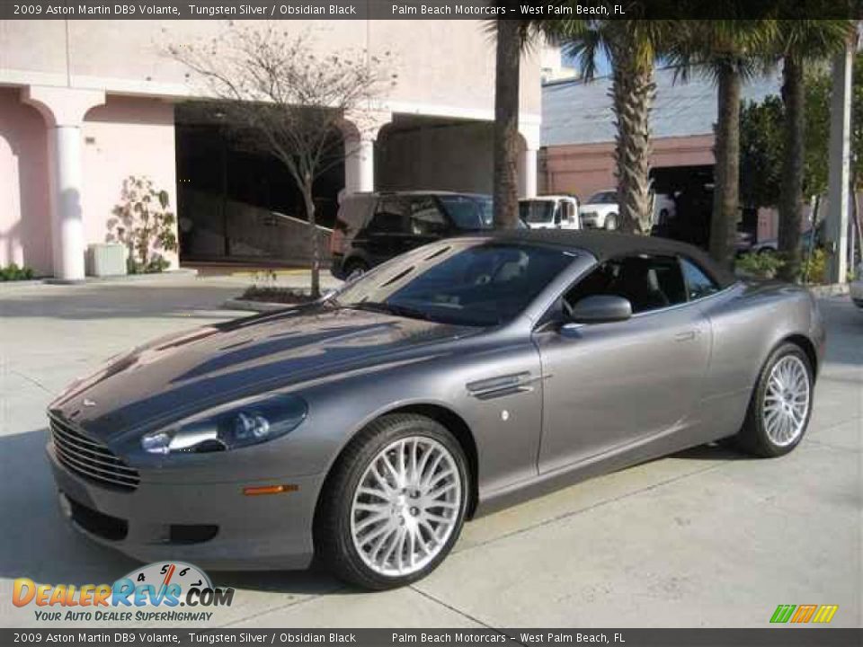 2009 Aston Martin DB9 Volante Tungsten Silver / Obsidian Black Photo #13