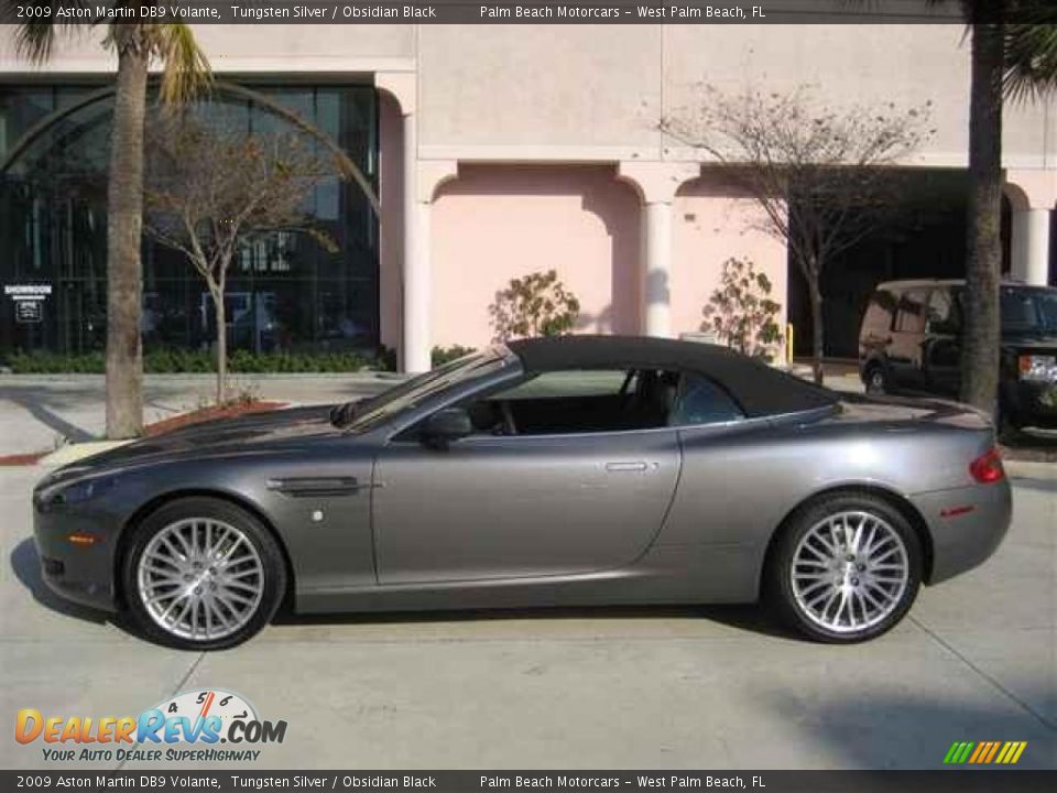 2009 Aston Martin DB9 Volante Tungsten Silver / Obsidian Black Photo #14
