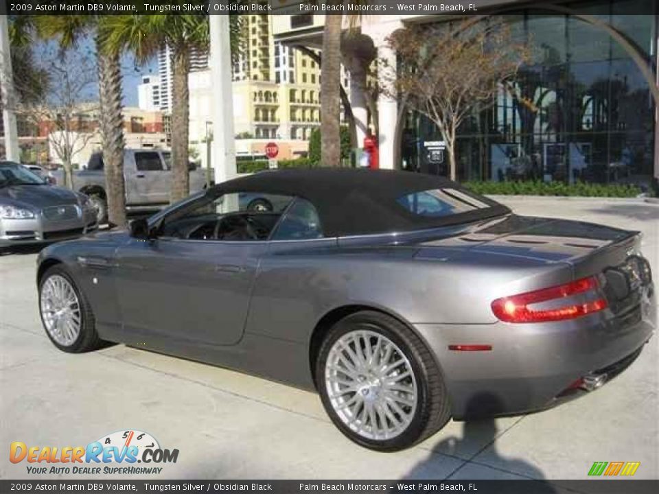 2009 Aston Martin DB9 Volante Tungsten Silver / Obsidian Black Photo #15