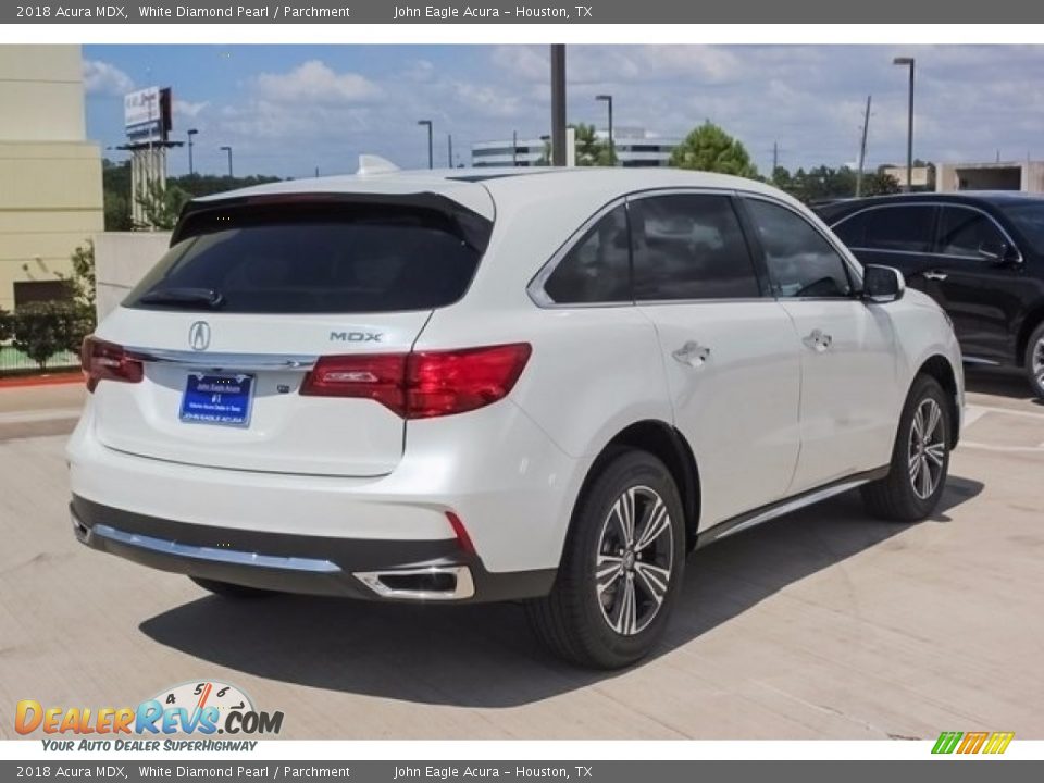 2018 Acura MDX White Diamond Pearl / Parchment Photo #7