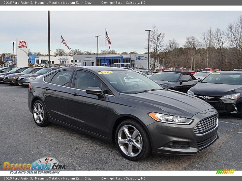 2016 Ford Fusion S Magnetic Metallic / Medium Earth Gray Photo #1