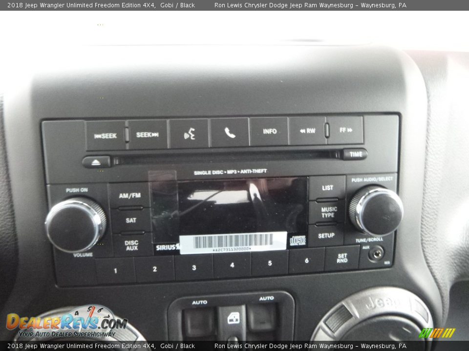 2018 Jeep Wrangler Unlimited Freedom Edition 4X4 Gobi / Black Photo #16