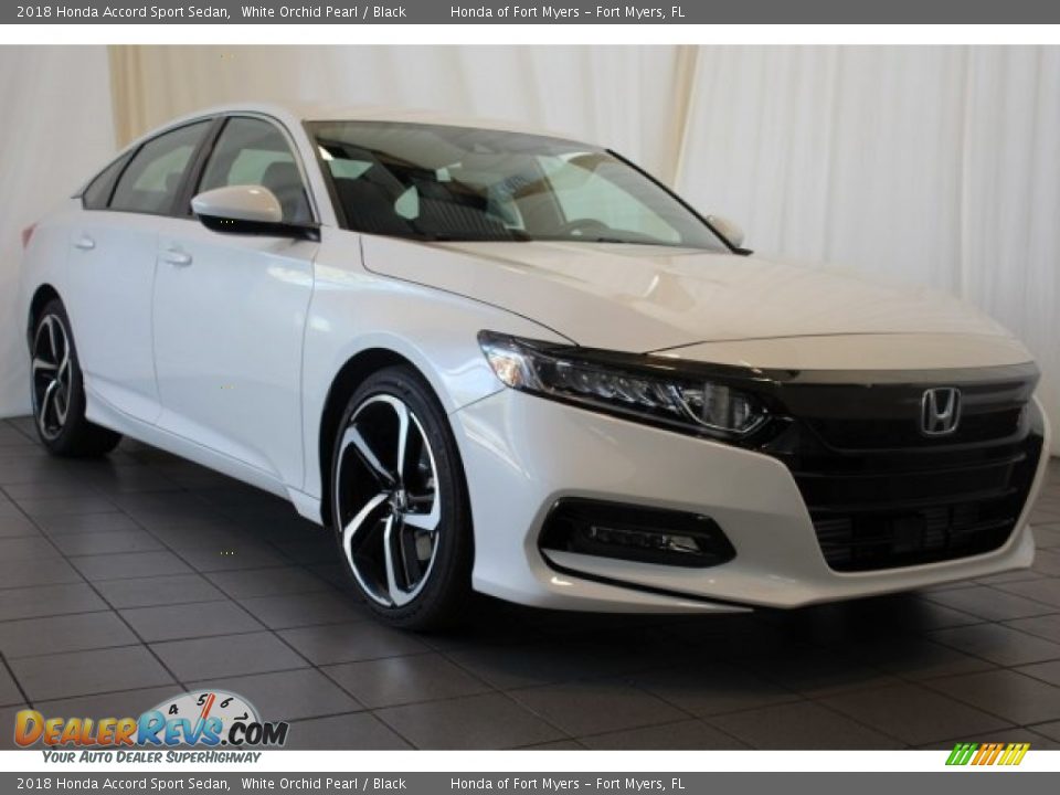 2018 Honda Accord Sport Sedan White Orchid Pearl / Black Photo #2