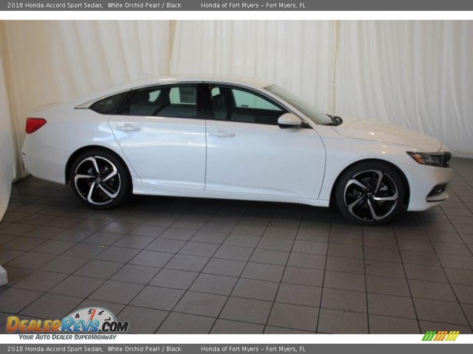 2018 Honda Accord Sport Sedan White Orchid Pearl / Black Photo #3