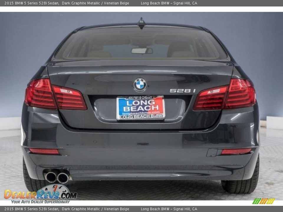 2015 BMW 5 Series 528i Sedan Dark Graphite Metallic / Venetian Beige Photo #3