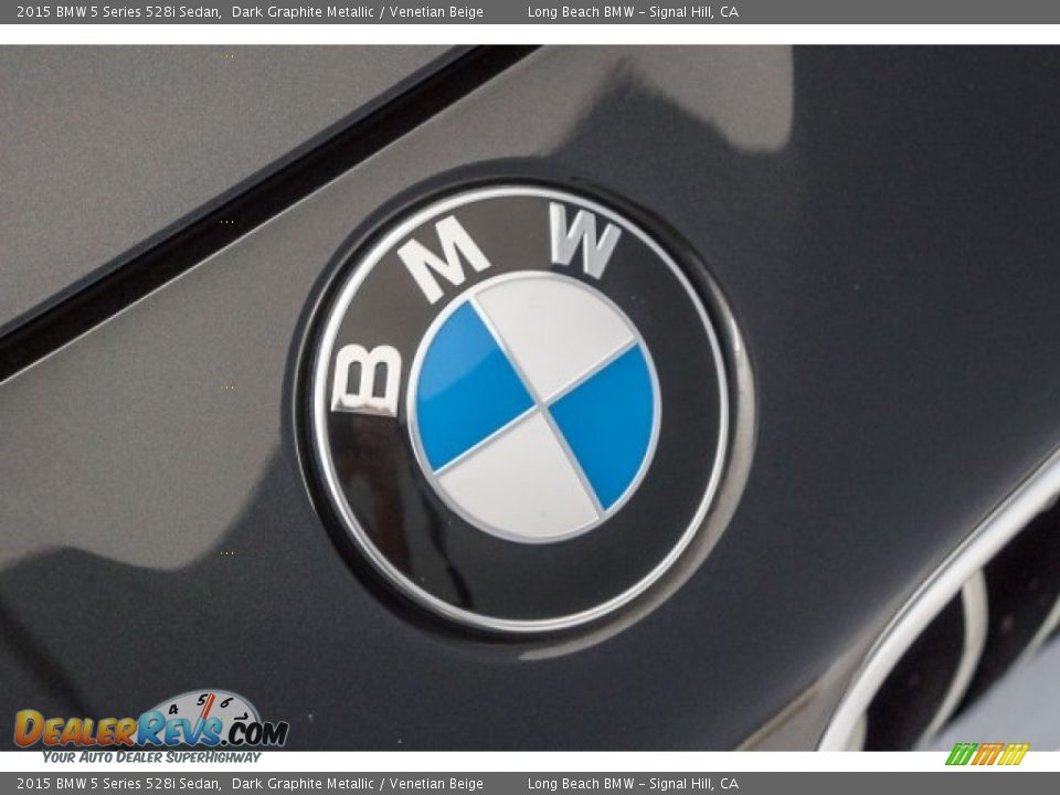 2015 BMW 5 Series 528i Sedan Dark Graphite Metallic / Venetian Beige Photo #18