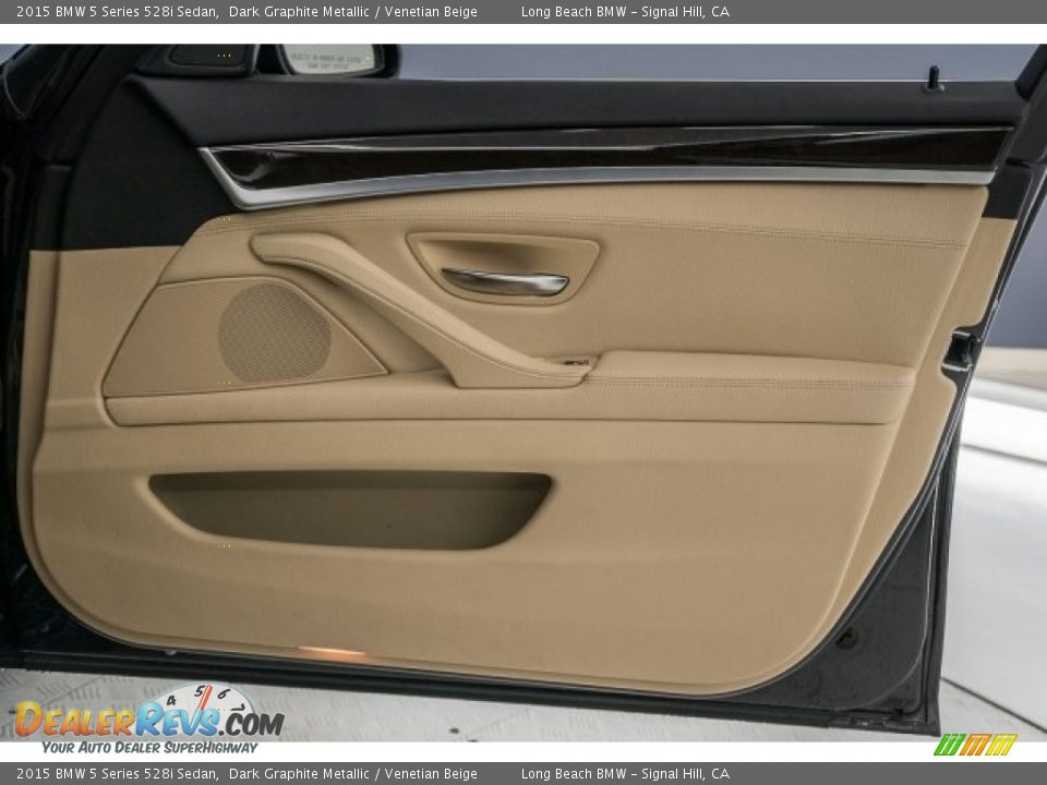 2015 BMW 5 Series 528i Sedan Dark Graphite Metallic / Venetian Beige Photo #23