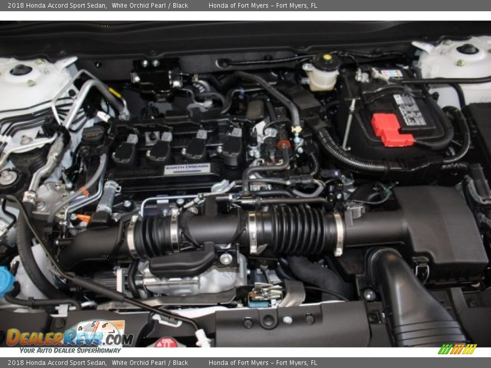 2018 Honda Accord Sport Sedan White Orchid Pearl / Black Photo #24