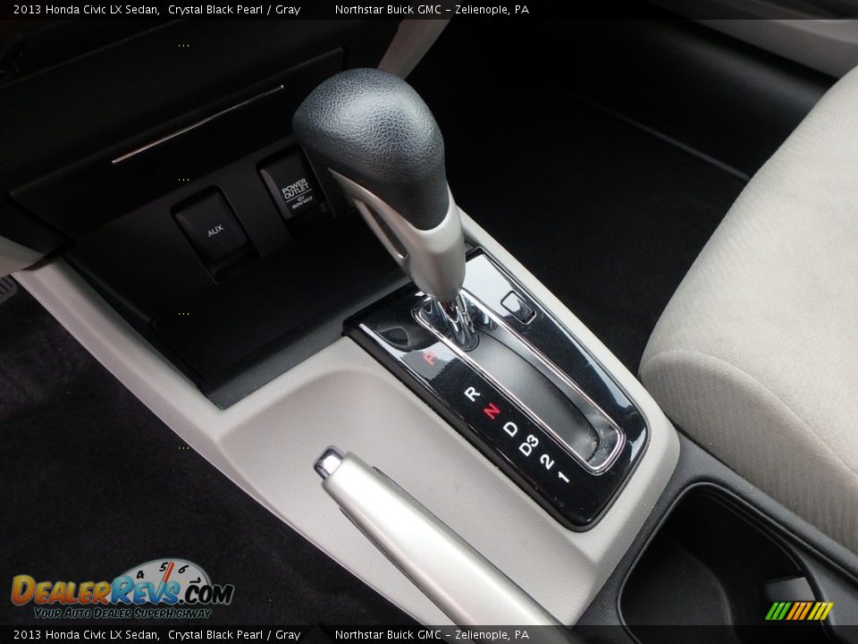 2013 Honda Civic LX Sedan Crystal Black Pearl / Gray Photo #23