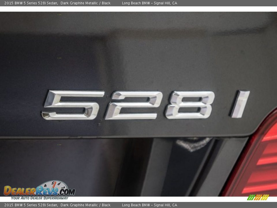 2015 BMW 5 Series 528i Sedan Dark Graphite Metallic / Black Photo #7