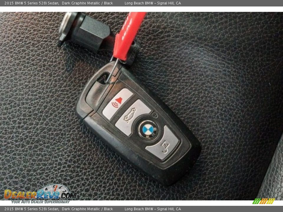 2015 BMW 5 Series 528i Sedan Dark Graphite Metallic / Black Photo #11