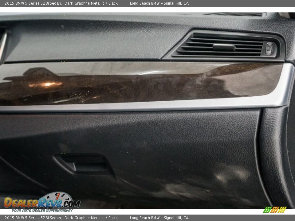 2015 BMW 5 Series 528i Sedan Dark Graphite Metallic / Black Photo #20
