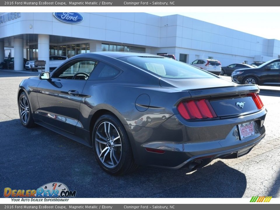 2016 Ford Mustang EcoBoost Coupe Magnetic Metallic / Ebony Photo #5