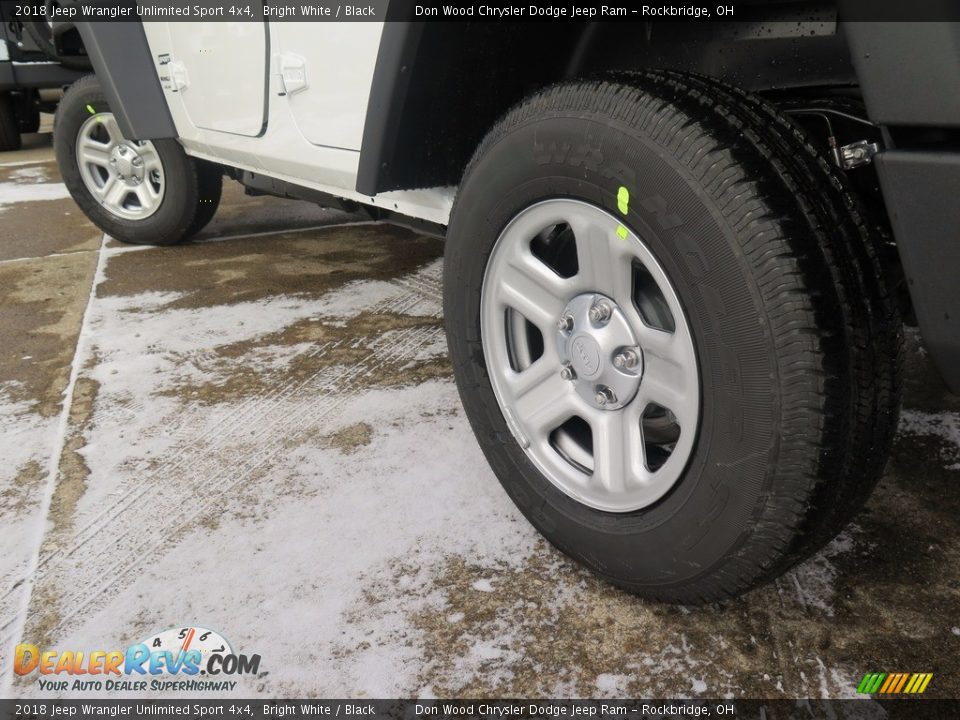 2018 Jeep Wrangler Unlimited Sport 4x4 Bright White / Black Photo #15