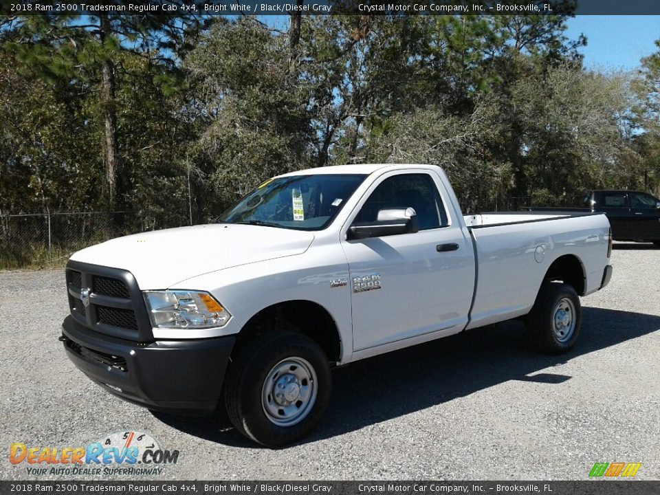 2018 Ram 2500 Tradesman Regular Cab 4x4 Bright White / Black/Diesel Gray Photo #1
