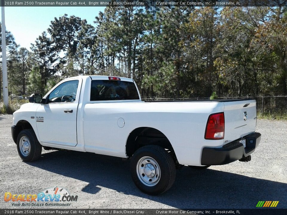 2018 Ram 2500 Tradesman Regular Cab 4x4 Bright White / Black/Diesel Gray Photo #3