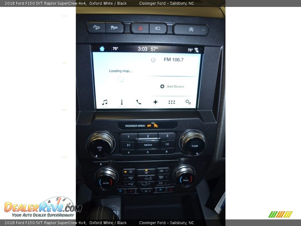 Controls of 2018 Ford F150 SVT Raptor SuperCrew 4x4 Photo #10