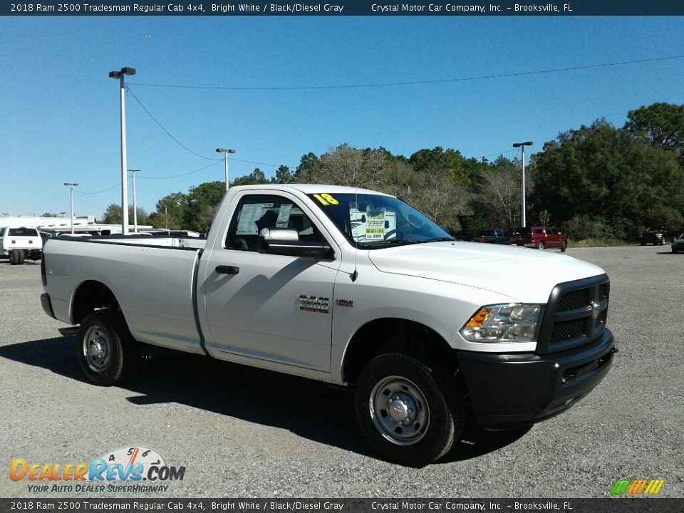 2018 Ram 2500 Tradesman Regular Cab 4x4 Bright White / Black/Diesel Gray Photo #7