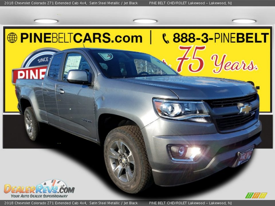 2018 Chevrolet Colorado Z71 Extended Cab 4x4 Satin Steel Metallic / Jet Black Photo #1