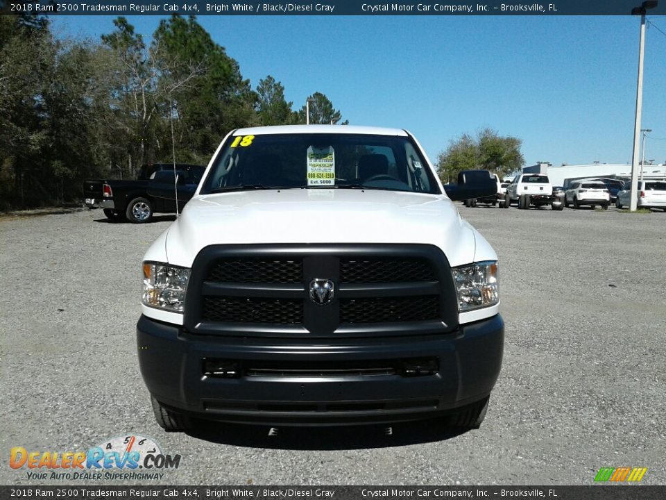 2018 Ram 2500 Tradesman Regular Cab 4x4 Bright White / Black/Diesel Gray Photo #8