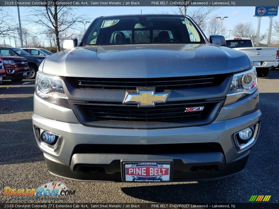 2018 Chevrolet Colorado Z71 Extended Cab 4x4 Satin Steel Metallic / Jet Black Photo #2