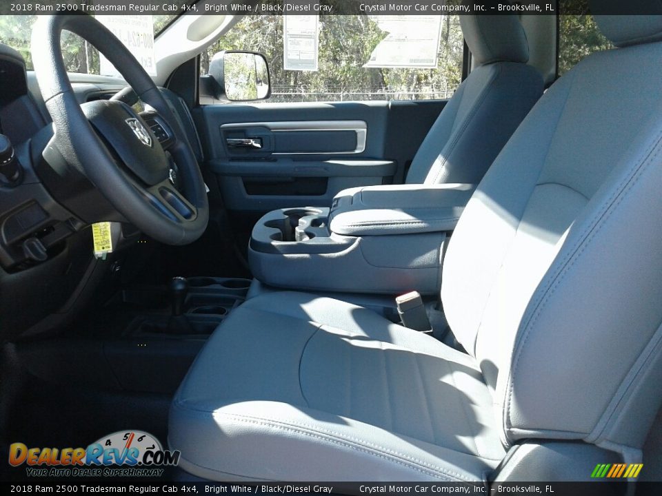 2018 Ram 2500 Tradesman Regular Cab 4x4 Bright White / Black/Diesel Gray Photo #9