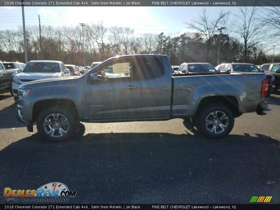 2018 Chevrolet Colorado Z71 Extended Cab 4x4 Satin Steel Metallic / Jet Black Photo #3