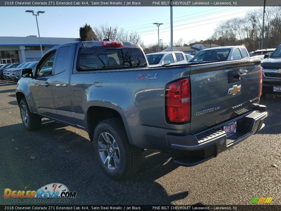 2018 Chevrolet Colorado Z71 Extended Cab 4x4 Satin Steel Metallic / Jet Black Photo #4