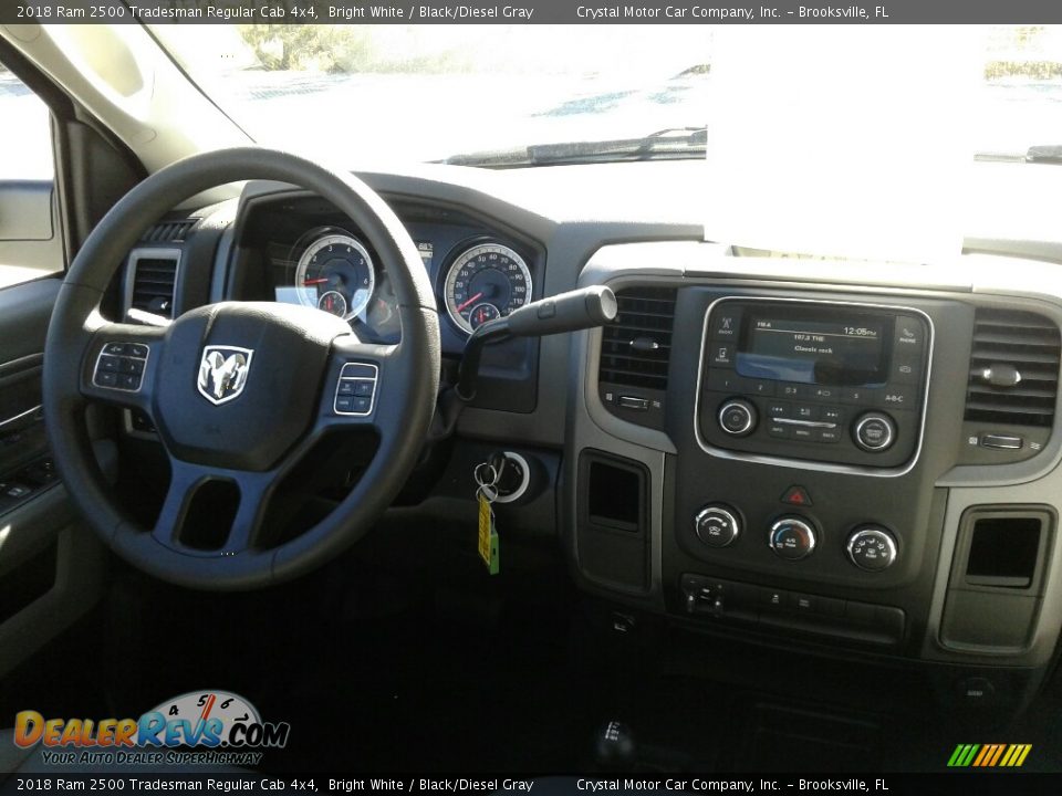 2018 Ram 2500 Tradesman Regular Cab 4x4 Bright White / Black/Diesel Gray Photo #13