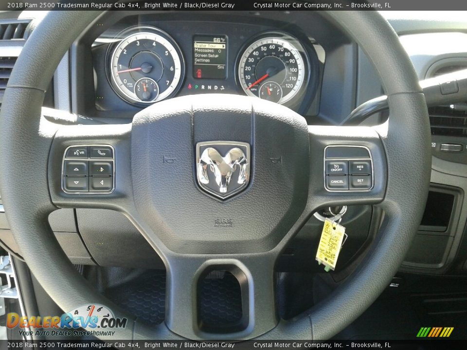 2018 Ram 2500 Tradesman Regular Cab 4x4 Bright White / Black/Diesel Gray Photo #14