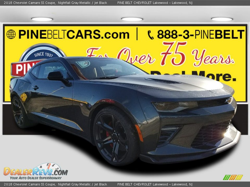 2018 Chevrolet Camaro SS Coupe Nightfall Gray Metallic / Jet Black Photo #1