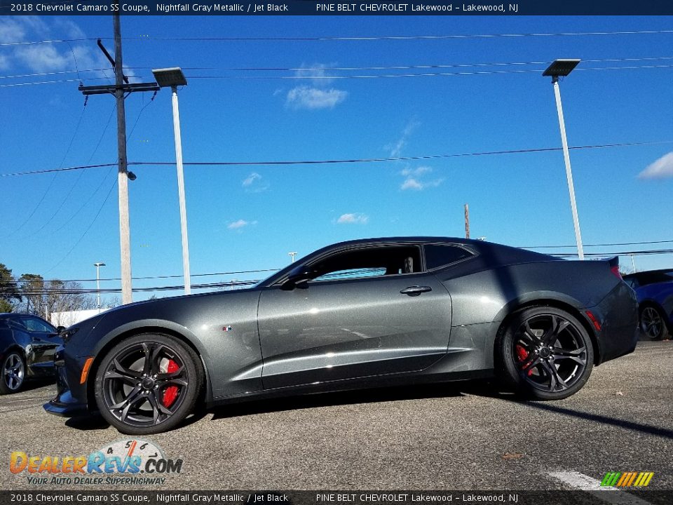 2018 Chevrolet Camaro SS Coupe Nightfall Gray Metallic / Jet Black Photo #3