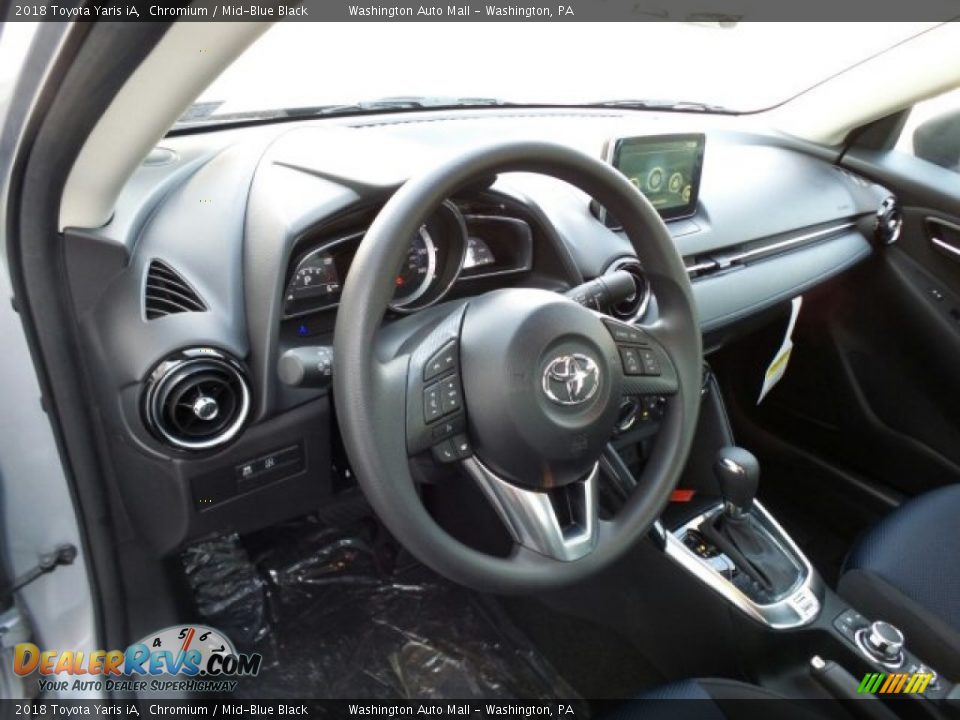 2018 Toyota Yaris iA Chromium / Mid-Blue Black Photo #8