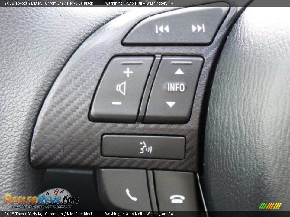 2018 Toyota Yaris iA Chromium / Mid-Blue Black Photo #14