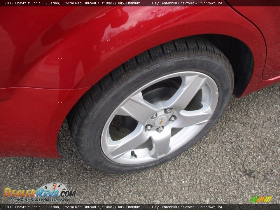 2012 Chevrolet Sonic LTZ Sedan Crystal Red Tintcoat / Jet Black/Dark Titanium Photo #10