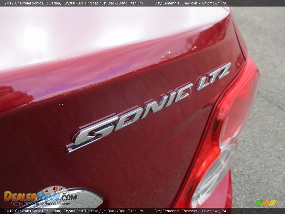 2012 Chevrolet Sonic LTZ Sedan Crystal Red Tintcoat / Jet Black/Dark Titanium Photo #13