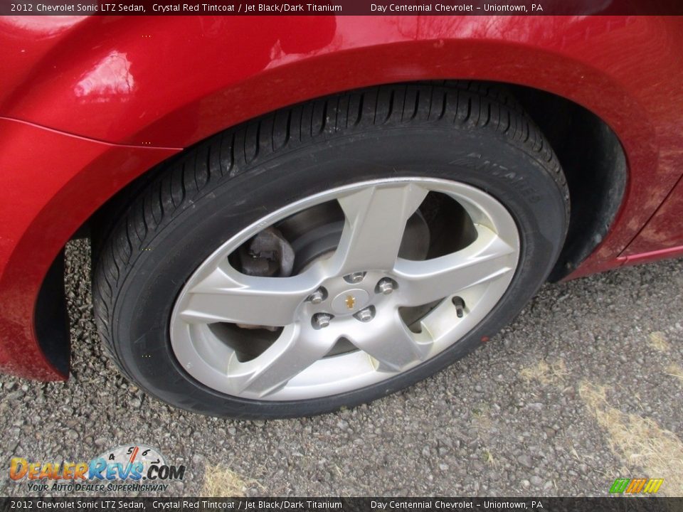 2012 Chevrolet Sonic LTZ Sedan Crystal Red Tintcoat / Jet Black/Dark Titanium Photo #16
