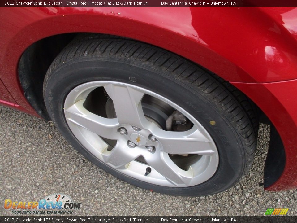 2012 Chevrolet Sonic LTZ Sedan Crystal Red Tintcoat / Jet Black/Dark Titanium Photo #19