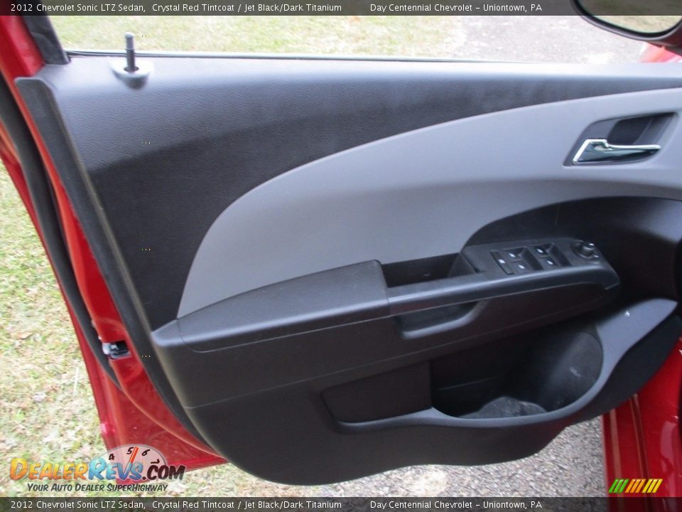 2012 Chevrolet Sonic LTZ Sedan Crystal Red Tintcoat / Jet Black/Dark Titanium Photo #20