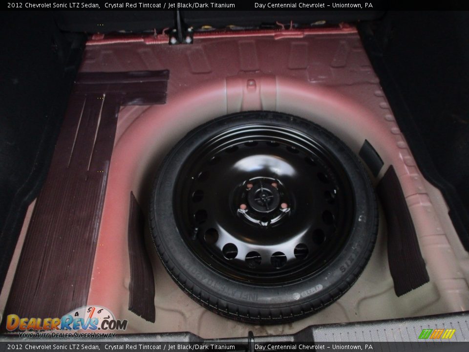 2012 Chevrolet Sonic LTZ Sedan Crystal Red Tintcoat / Jet Black/Dark Titanium Photo #22
