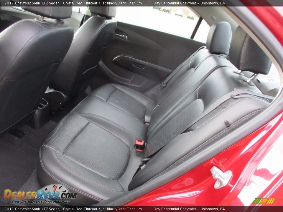 2012 Chevrolet Sonic LTZ Sedan Crystal Red Tintcoat / Jet Black/Dark Titanium Photo #27